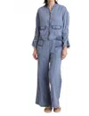 Xcvi Holm Wide Leg Pant In Saturated Stone Blue In Blue