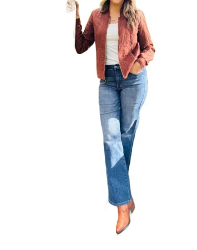 Xcvi Hurston Jacket In Brown-red Burgundy In Multi