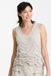 Xcvi Izod Tank In Grey