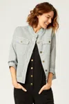 Xcvi Wearables Folsky Linen-blend Jacket In Grey