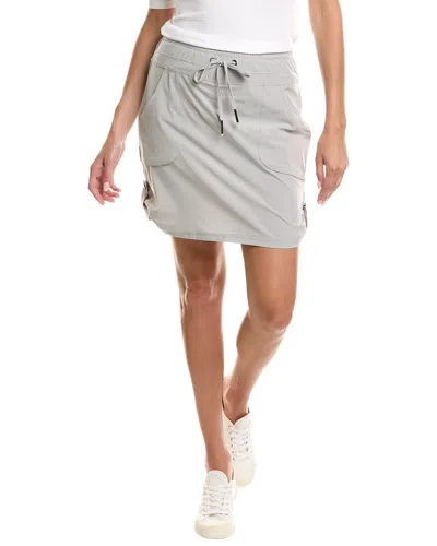 Xcvi Jett Whisper Stretch Active Skort In Silver