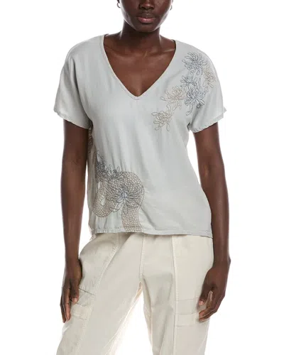 Xcvi Jolina Embroidered Top In Green