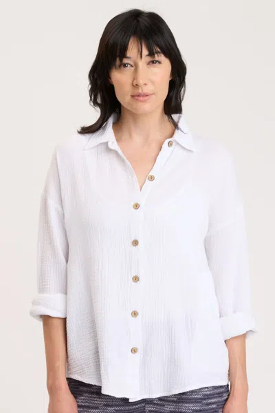 Xcvi Judson Shacket In White