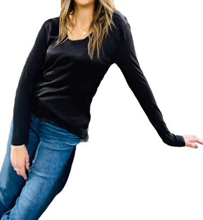 Xcvi Kalvin Top In Black