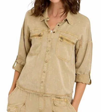 Xcvi Kapp Button Up Shirt In Linwood In Neutral
