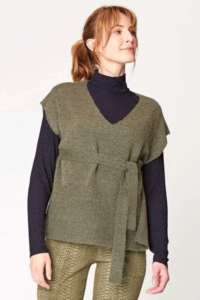 Xcvi Kerby Sweater Vest In Green