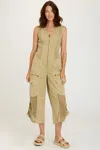 Xcvi Kimeo Jumpsuit In Beige
