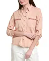 Xcvi Knapp Button-up Top In Pink