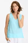 Xcvi Lamar Tank In Blue