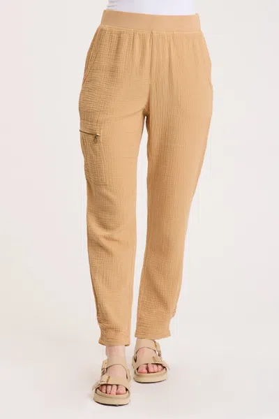 Xcvi Landry Slim Pant In Brown