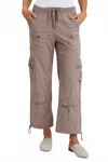 Xcvi Langley Straight Cargo Pant In Poppy Seed In Brown
