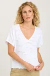 Xcvi Langston Top In White In White