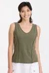 Xcvi Laramie Tank In Green