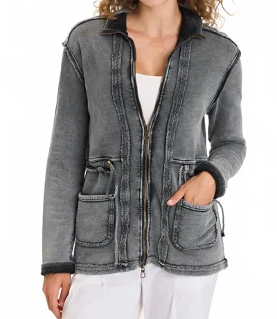 Xcvi Lemont Jacket In Black In Gray