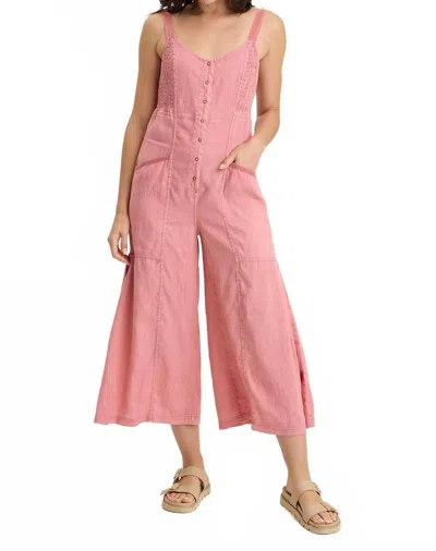 Xcvi Leoda Jumpsuit In Cherry Fizz Pigment In Pink