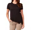 Xcvi Lettie Short Sleeve Tee In Black In Black