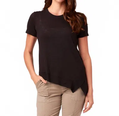 Xcvi Lettie Short Sleeve Tee In Black