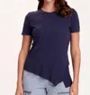 Xcvi Lettie Tee In Navy In Blue