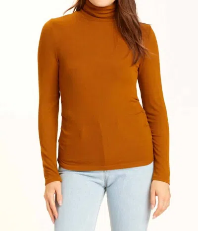 Xcvi Lilis Turtleneck Top In Aurum In Multi