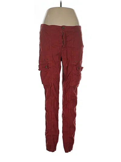Pre-owned Xcvi Linen Pants In Red