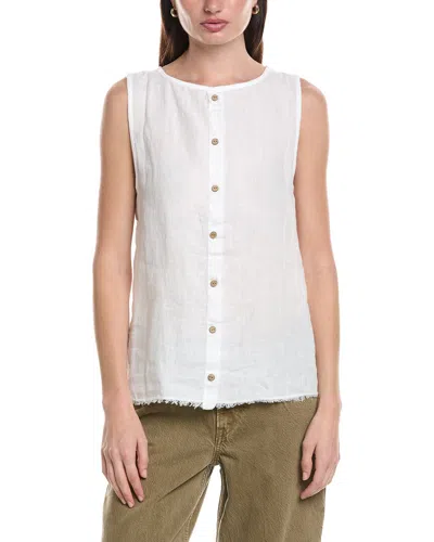 Xcvi Liron Linen Tank Top In White