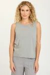 Xcvi Liron Tank In Lead Cast In Grey