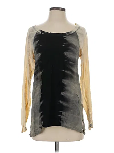 Pre-owned Xcvi Long Sleeve Blouse In Gray