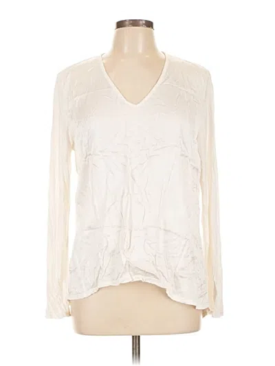 Pre-owned Xcvi Long Sleeve Blouse In Ivory