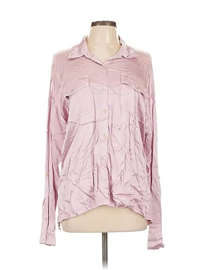 Pre-owned Xcvi Long Sleeve Blouse In Pink