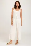 Xcvi Macauley Crop Jumpsuit In Beige