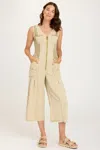 Xcvi Macgowan Jumpsuit In Linwood Sands In Beige