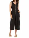 Xcvi Macgowan Crop Jumpsuit In Black In Black