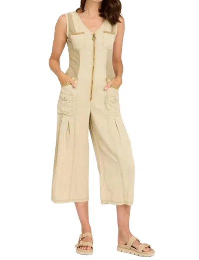 Xcvi Macgowan Jumpsuit In Linwood Sands In Beige