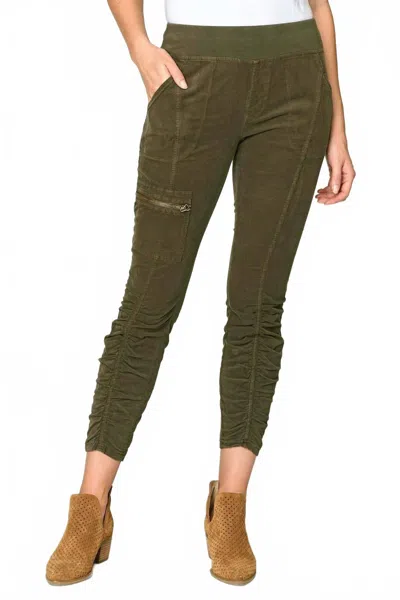Xcvi Malanda Cords Pants In Olive In Green