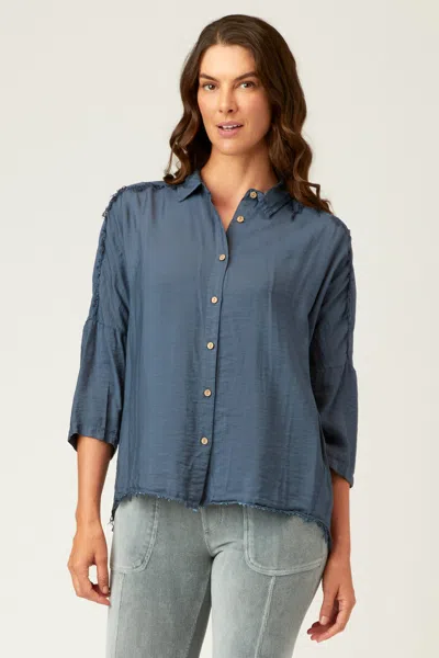 Xcvi Marion Blouse In Blue