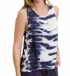 Xcvi Markos Tank In Marmoreal Wash Eclipse In Multi