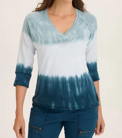 Xcvi Maven Tie-dye Top In Tricolor Ombre In Multi