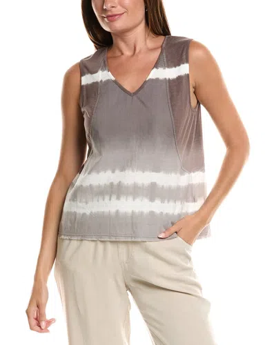 Xcvi Mazie Linen-blend Tank In Brown