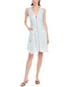 Xcvi Melar Mini Dress In Blue