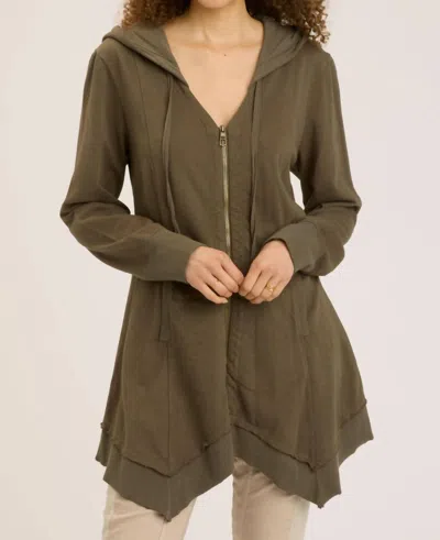 Xcvi Merchantile Fleece Jacket In Olive In Green