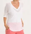 Xcvi Mesh Fira Pullover In White In White