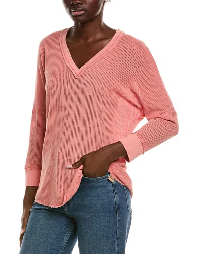 Xcvi Mesh Fira Pullover In Orange