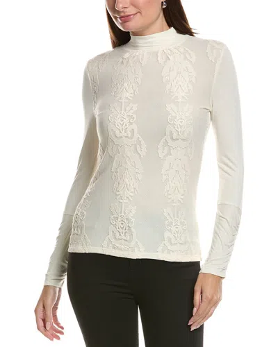Xcvi Monroe Turtleneck Top In White