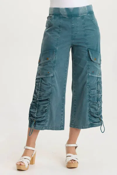 Xcvi Muldoon Wide-leg Crop Pants In Tideworn In Multi