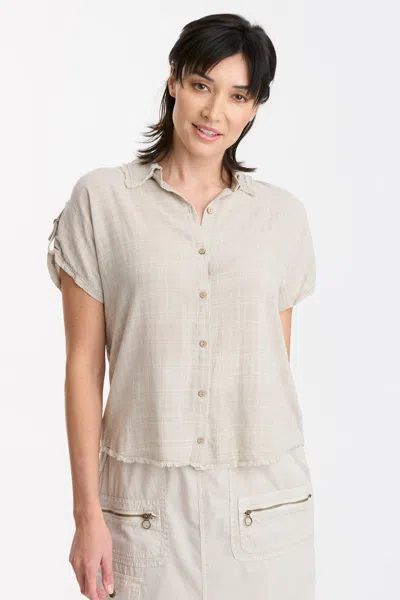 Xcvi Ninette Button-up Top In Grey