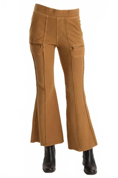 Xcvi Ninian Knit Flared Pants In Goldenrod