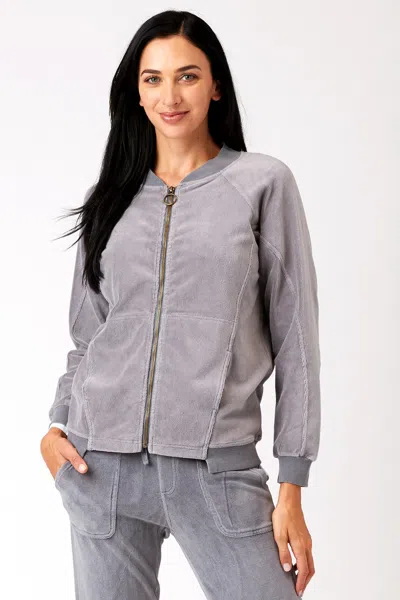 Xcvi Olek Bomber In Grey