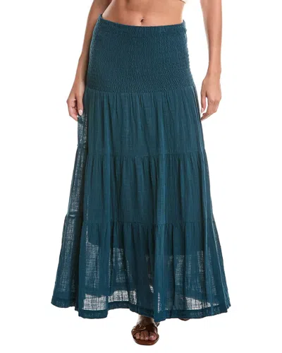 Xcvi Paigene Gauze Midi Skirt In Blue