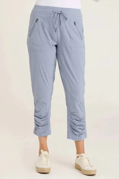 Xcvi Parachute Crop Pull-on Pants In Denim Blue In Gray