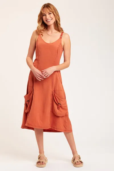 Xcvi Pepper Tank Dress In Orange